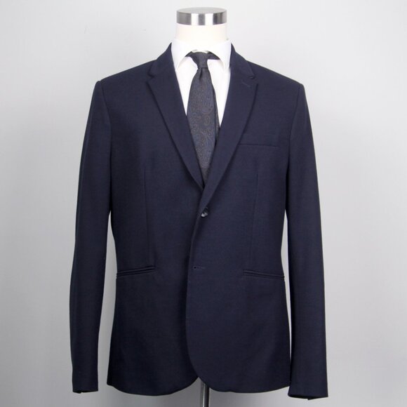 Zara Navy Blue Blazer - Picture 1 of 14